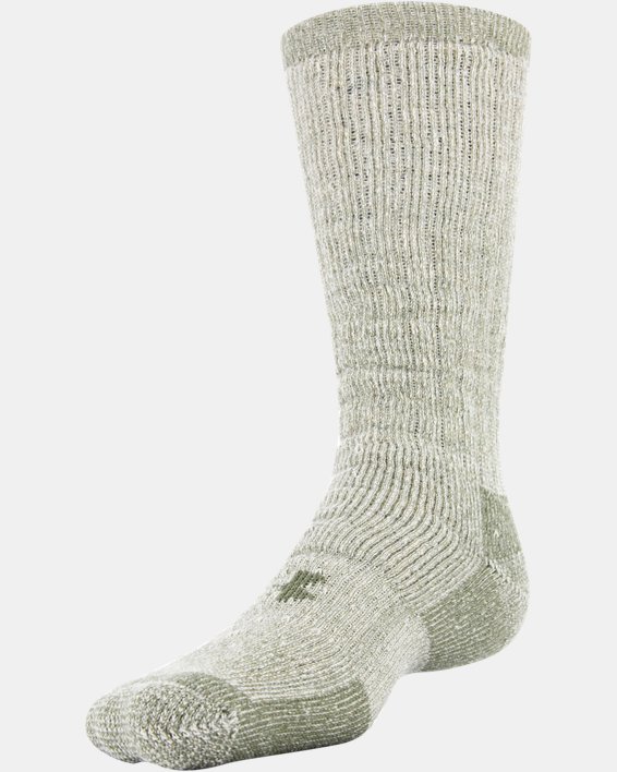 Unisex UA Charged Wool Boot Socks - 2-Pack, Brown, pdpMainDesktop image number 2